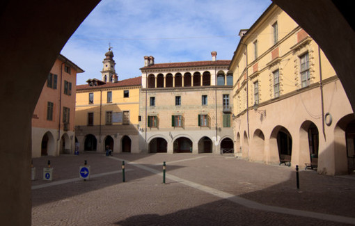 Piazza Vittorio Emanuele a Racconigi