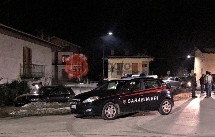 L'auto inseguita e fermata dai Carabinieri