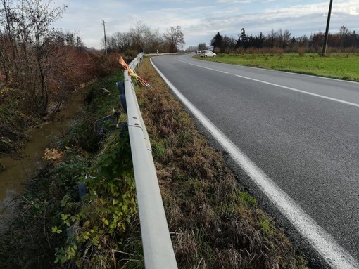 Situazione attuale lungo la provinciale 7 (foto Sett. Viabilità)