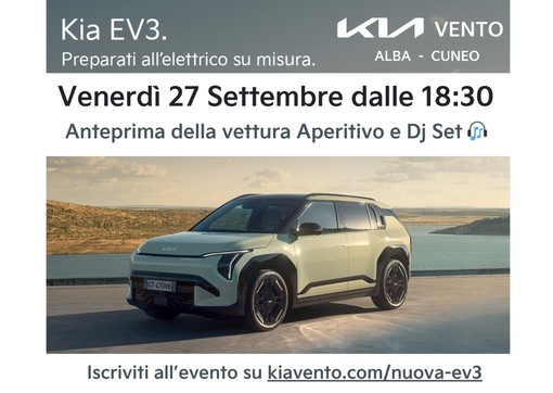 Vi aspettiamo alla presentazione della nuova KIA EV 3