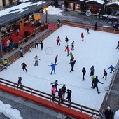 Inaugurazione della pista di pattinaggio su ghiaccio a Vernante