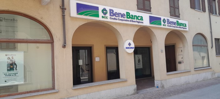 La filiale Bene Banca a Piasco