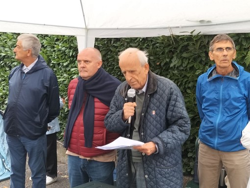 Da sinistra: Paolo Armellini e Giancarlo Boselli, Ugo Sturlese, Claudio Bongiovanni