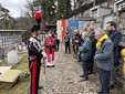 Questa mattina la cerimonia nel piccolo cimitero di Roburent