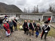 Questa mattina la cerimonia nel piccolo cimitero di Roburent