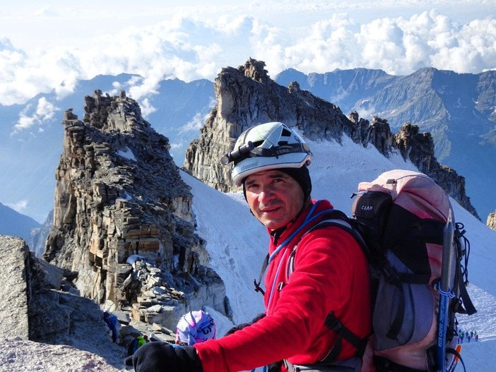 Romeo Uries, infermiere, speleologo appartenente anche al Soccorso Alpino e Speleologico Piemontese.