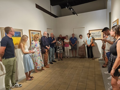 L'inaugurazione della mostra nella pinacoteca Levis-Sismonda di Racconigi - Ph. Branca Lore Müller