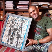 L'artista capoverdiano Arlindo Sousa Alves