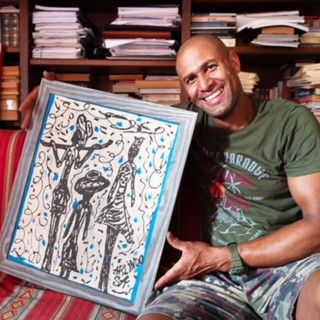 L'artista capoverdiano Arlindo Sousa Alves