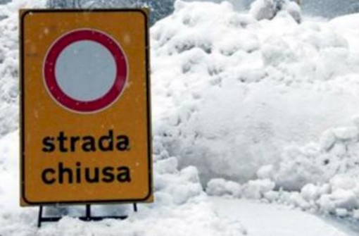 Chiusa la strada provinciale tra Canosio e Preit per pericolo valanghe