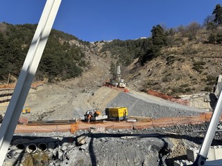 Il sopralluogo al tunnel di Tenda