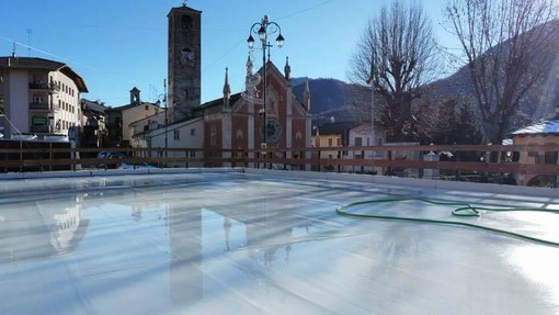 La pista di pattinaggio di Sampeyre