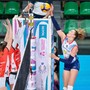 Ekaterina Antropova, premiata MVP del match, in azione contro la Honda Olivero Cuneo (foto di Danilo Ninotto)