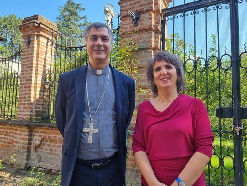 Silvia Gullino con monsignor Roberto Repole