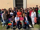 L'inaugurazione della panchina arcobaleno di Savigliano