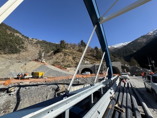 Il sopralluogo al tunnel di Tenda