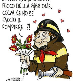 San Valentino secondo l'ironia di Danilo Paparelli, nuova vignetta dedicata alla festa degli innamorati e di chi si vuole bene