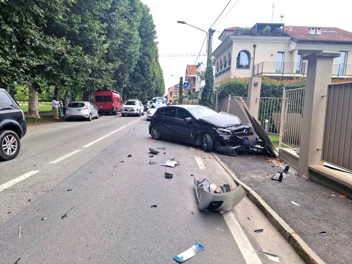 La scena dell'incidente