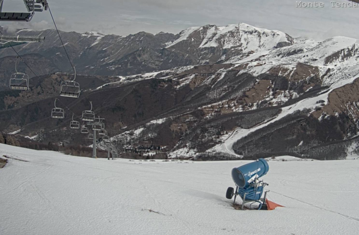 Immagine dalle webcam della Provincia, veduta sul monte Tenda