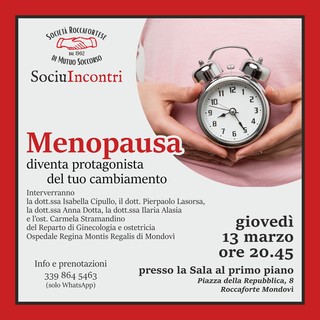 Si parla di salute femminile nel 5° appuntamento di Sociuincontri a Roccaforte Mondovì