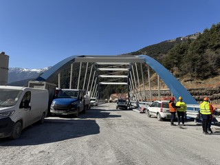 Il sopralluogo al tunnel di Tenda