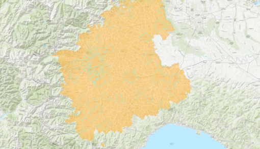 La mappa del cosiddetto semaforo antismog