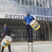 Una manifestazione di protesta del sindacato degli infermieri Nursing Up