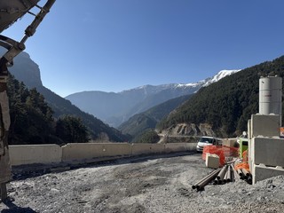 Il sopralluogo al tunnel di Tenda