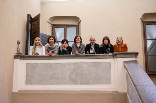 La squadra delle Sovversive 2024 con Anna Chiara Busso: Cinzia Aimone, Ivana Casale, Barbara Imbimbo, Maurizia Mana, Laura Mancardo e Federica Pescarmona