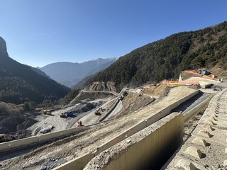 Il sopralluogo al tunnel di Tenda