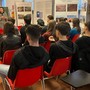 Gli studenti in visita alla mostra