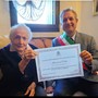 Marianna Dotta 103 anni con il sindaco Antonello Portera