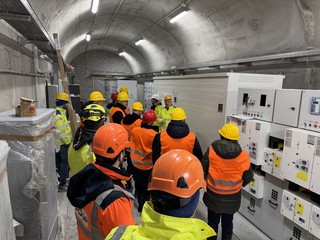 Il sopralluogo al tunnel di Tenda