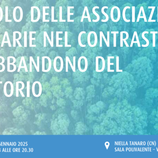 A Niella Tanaro il dibattito &quot;Il ruolo delle Associazioni fondiarie nel contrasto all'abbandono del territorio&quot;