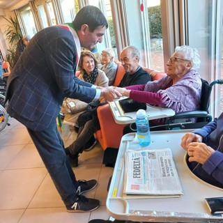 Fossano, il sindaco Tallone in visita agli ospiti delle residenze per anziani cittadine