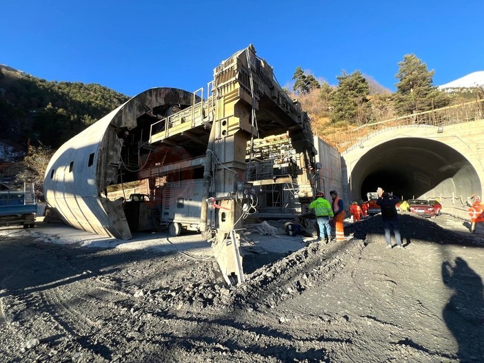 I lavori al tunnel di Tenda