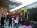 La fermata di Neive del primo treno verso Alba (Foto Diego Fenoglio)