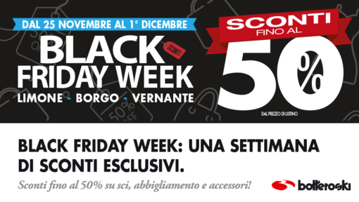 Black Friday Week end: da BotteroSki sconti imperdibili!