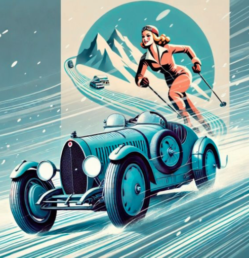 A Limone Piemonte l’evento “The Snow 2025” con bellissime auto d’epoca in sfilata