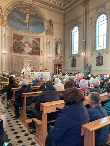 Momenti della celebrazione per la Giornata del malato alla Residenza Tapparelli