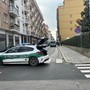 La chiusura di via Bassignano operata dalla polizia Municipale