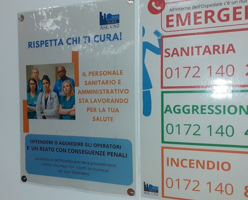 In dieci mesi 35 casi di aggressione nei confronti di sanitari e operatori dell’ospedale di Verduno