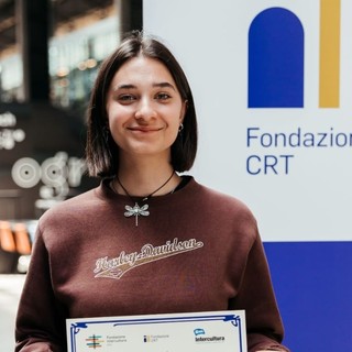 Vittoria Maria Sartorio del liceo scientifico Bodoni di Saluzzo, vincitrice della borsa di studio della Fondazione CrT per i programmi di Intercultura