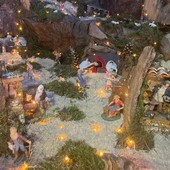 Il presepe allestito a Cervignasco