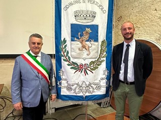 Il sindaco Giampiero Pettiti col vice Mattia Quaglia
