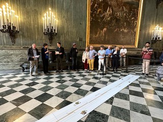 La linea meridiana a camera oscura a Palazzo Reale a Torino