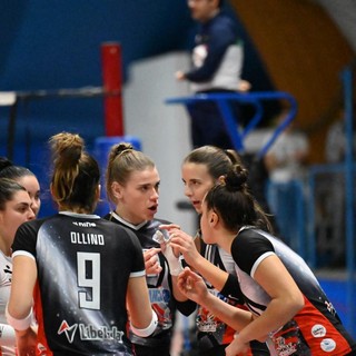 Le ragazze della Libellula Banca CRS durante il match contro il Club Italia