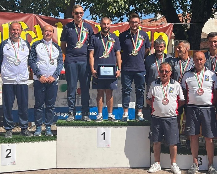 Bocce, petanque: sei medaglie per l'Auxilium Saluzzo ai campionati italiani