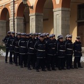 Gli agenti della polizia Municipale di Cuneo