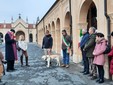 Saluzzo, momenti dello scoprimento della targa con il presidente della sezione piemontese Associazione vittime civili di guerra&quot; Nicolas Marzolino